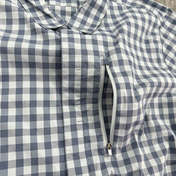 Alaskan Hardgear Shirt Mens 2XL Blue Check Duluth Trading Slim Fit Snap Buttons - Picture 6 of 14